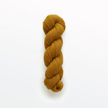 Load image into Gallery viewer, husk fingering yarn, coreopsis, bronze- yellow, naturally dyed yarn, non-superwash, 218 yards, bluefaced leicester wool