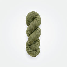 Load image into Gallery viewer, Fern DK yarn, logwood & weld, olive-green, naturally dyed yarn, non-superwash, 260 yards, Merino/Rambouillet cross wool