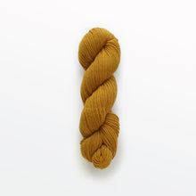 Load image into Gallery viewer, husk fingering yarn, coreopsis, bronze-yellow, naturally dyed yarn, non-superwash, 225 yards, merino/rambouillet cross wool