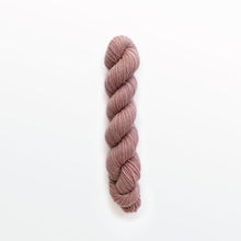 Load image into Gallery viewer, rose quartz fingering yarn, madder root, pink, naturally dyed yarn, non-superwash, 112 yards, Merino/Rambouillet cross wool