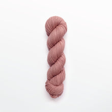 Load image into Gallery viewer, Rose Quartz worsted yarn, madder root, light pink, naturally dyed yarn, non-superwash, 240 yards, Merino/Rambouillet cross wool