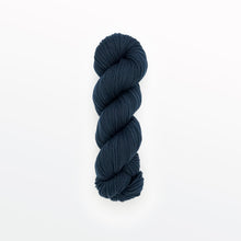 Load image into Gallery viewer, Denim worsted yarn, logwood, dark blue, naturally dyed yarn, non-superwash, 240 yards, Merino/Rambouillet cross wool