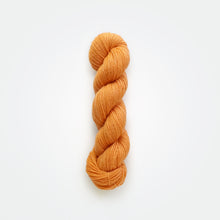 Load image into Gallery viewer, creamsicle fingering yarn, coreopsis, pale orange, naturally dyed yarn, non-superwash, 218 yards, bluefaced leicester wool
