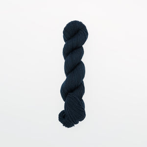 light denim fingering yarn, logwood, deep navy blue, naturally dyed yarn, non-superwash, 218 yards, bluefaced leicester wool