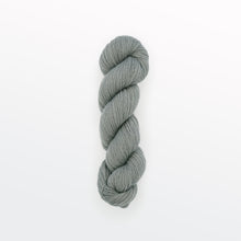 Load image into Gallery viewer, narwhal fingering yarn, acorns &amp; iron, light gray, naturally dyed yarn, non-superwash, 218 yards, bluefaced leicester wool
