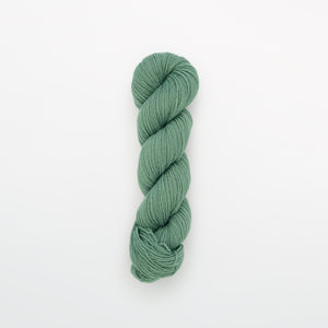 sea foam fingering yarn, black knight scabiosa, light aqua blue, naturally dyed yarn, non-superwash, 218 yards, bluefaced leicester wool