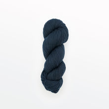 Load image into Gallery viewer, Denim DK yarn, logwood, dark blue, naturally dyed yarn, non-superwash, 260 yards, Merino/Rambouillet cross wool
