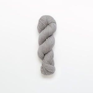 narwhal fingering yarn, acorns & iron, light gray, naturally dyed yarn, non-superwash, 225 yards, merino/rambouillet cross wool