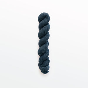light denim fingering yarn, logwood, dark blue, naturally dyed yarn, non-superwash, 112 yards, Merino/Rambouillet cross wool