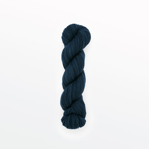 light denim fingering yarn, logwood, dark blue, naturally dyed yarn, non-superwash, 225 yards, merino/rambouillet cross wool