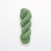 Load image into Gallery viewer, pistachio fingering yarn, pin cushion, light aqua, naturally dyed yarn, non-superwash, 450 yards, merino/rambouillet cross wool
