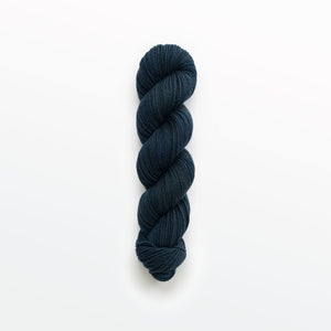 Denim sport yarn, logwood, navy blue, naturally dyed yarn, non-superwash, 156 yards, Merino/Rambouillet cross wool