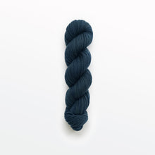 Load image into Gallery viewer, Denim sport yarn, logwood, navy blue, naturally dyed yarn, non-superwash, 156 yards, Merino/Rambouillet cross wool
