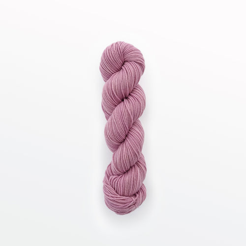 Lavender sport yarn, cochineal, pinkish mauve, naturally dyed yarn, non-superwash, 156 yards, Merino/Rambouillet cross wool
