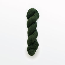 Load image into Gallery viewer, Seaweed sport yarn, weld &amp; logwood, very dark green, naturally dyed yarn, non-superwash, 156 yards, Merino/Rambouillet cross wool

