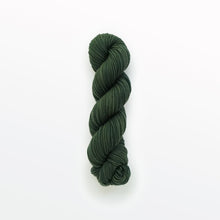 Load image into Gallery viewer, Pine sport yarn, weld &amp; logwood, dark green, naturally dyed yarn, non-superwash, 156 yards, Merino/Rambouillet cross wool
