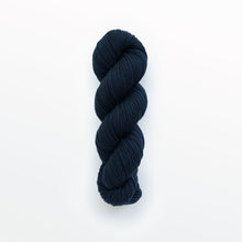 Load image into Gallery viewer, Denim sport yarn, logwood, dark navy blue, naturally dyed yarn, non-superwash, 312 yards, Merino/Rambouillet cross wool
