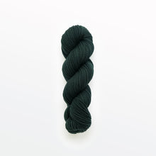 Load image into Gallery viewer, Seaweed sport yarn, weld &amp; logwood, dark green, naturally dyed yarn, non-superwash, 312 yards, Merino/Rambouillet cross wool
