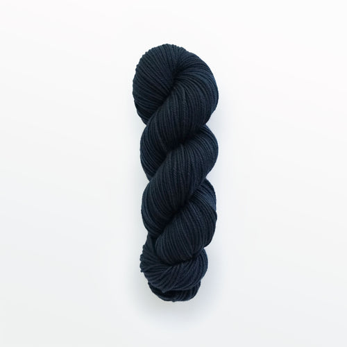 Denim worsted yarn, logwood, dark blue, naturally dyed yarn, non-superwash, 240 yards, Merino/Rambouillet cross wool