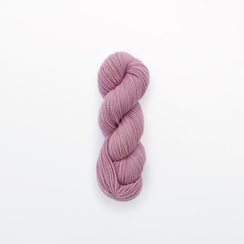Lavender worsted yarn, cochineal, light pink, naturally dyed yarn, non-superwash, 240 yards, Merino/Rambouillet cross wool