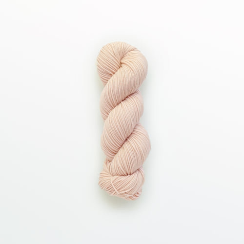 Primrose DK yarn, cochineal, very light pink, naturally dyed yarn, non-superwash, 260 yards, Merino/Rambouillet cross wool