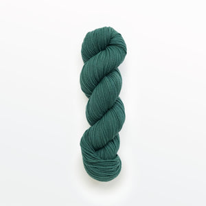 Teal sport yarn, Indigo & orange osage, medium teal, naturally dyed yarn, non-superwash, 312 yards, Merino/Rambouillet cross wool