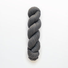Load image into Gallery viewer, Fossil worsted yarn, walnut, dark gray, naturally dyed yarn, non-superwash, 240 yards, Merino/Rambouillet cross wool
