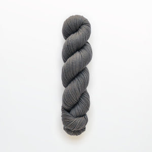 Fossil worsted yarn, walnut, dark gray, naturally dyed yarn, non-superwash, 240 yards, Merino/Rambouillet cross wool
